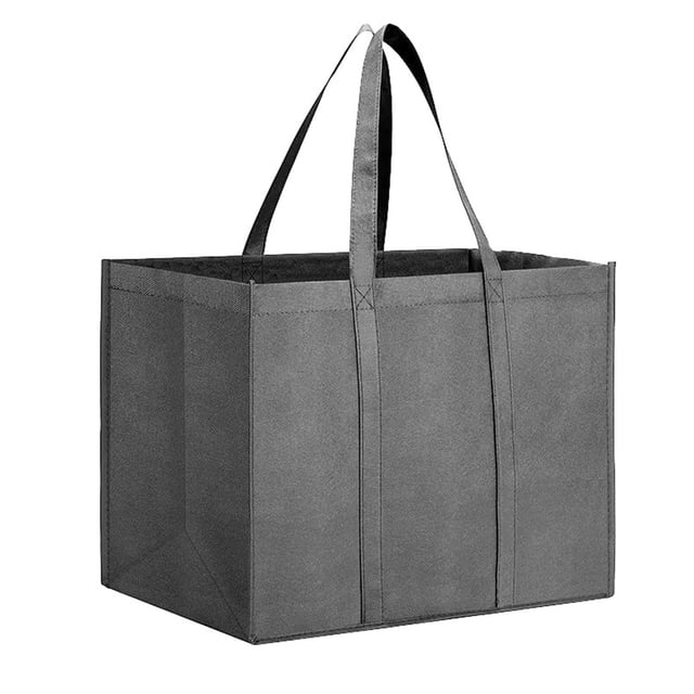Sacs d'Épicerie Réutilisables Sacs Pliables Robustes Grand Rangement Sac Fourre-Tout Réutilisable en Tissu Non Tissé avec Poignées 5 Couleurs