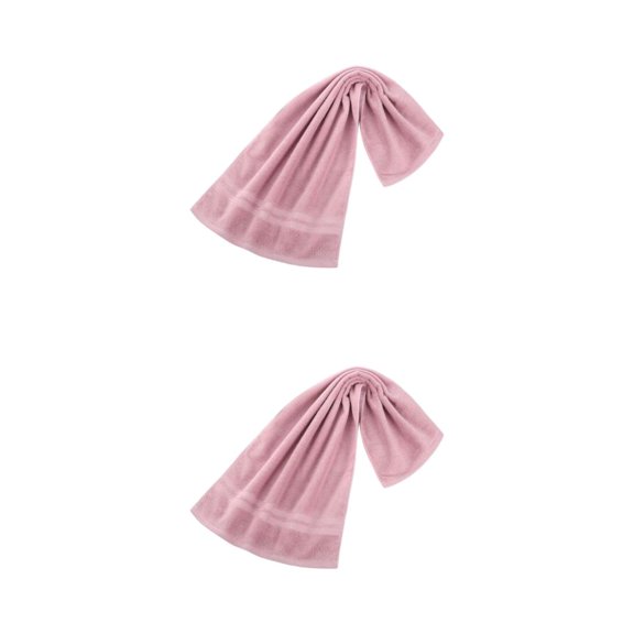 Toalla deportiva de algodón Wosthever 2piezas Rosa