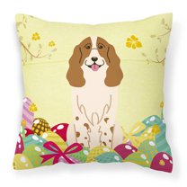 Easter Eggs Design Dog Art Fabric Decorative Pillow