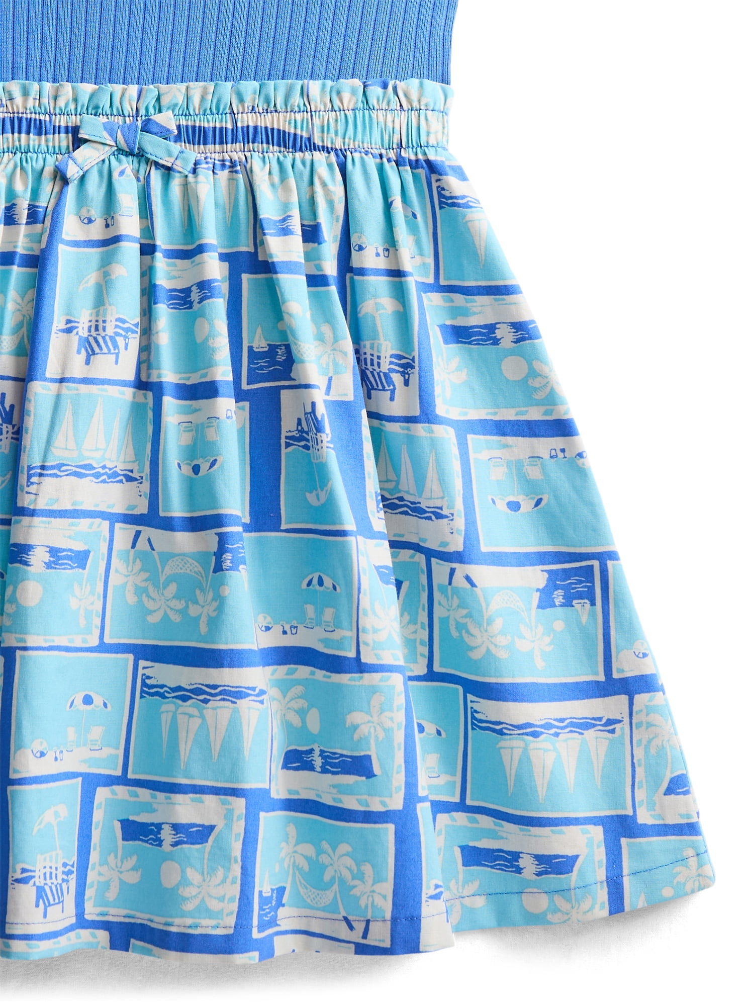 Wonder Nation Toddler Girls Printed Tank Dress, Sizes 12M-5T