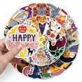 thumbnail image 3 of 50 Halloween Stickers Waterproof Vinyl Decals for Water Bottles Laptops Phones DIY Scrapbooking Journals Trick or Treat Theme, 3 of 5