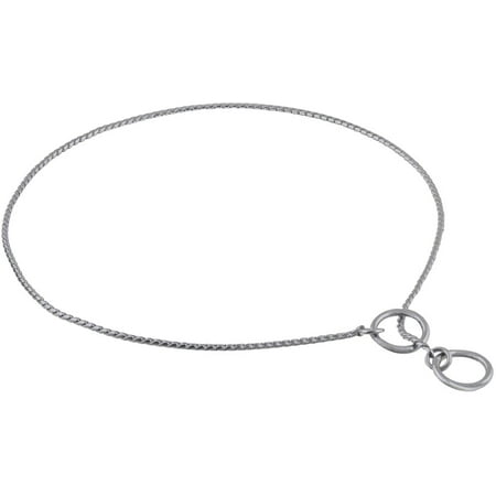 Alvalley Metal Chain Dog Show Collar - Pet Slip Collar for Shows - Fine  Brass Snake Choke Chain Collar - Adjustable for Toy, Small, Medium, Large,  and Extra Large Dogs (Chrome, 14