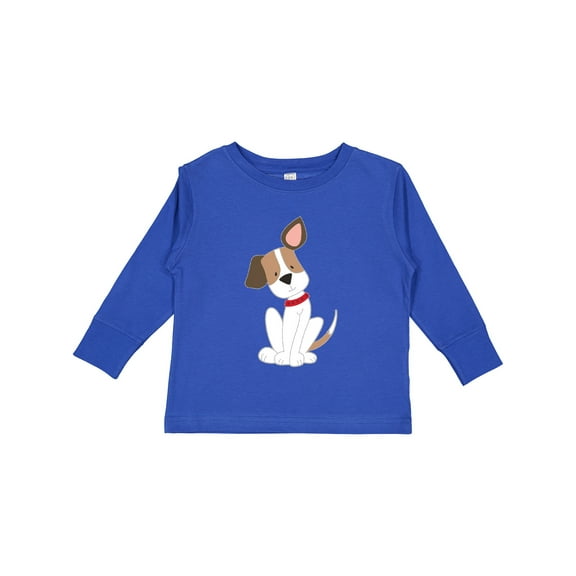 Inktastic Dog with Ear Up Boys or Girls Long Sleeve Toddler T-Shirt