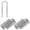 4" x 80 Pcs, variant on 16 Pack Garden Landscape Staples 6 Inch Soaker Hose Stakes 11 Gauge Drip Line Irrigation Stakes Water Hose Hooks Galvanized Lawn U Pins Sod Nails for Chicken Wire, Drip Tubing, Dog Fence