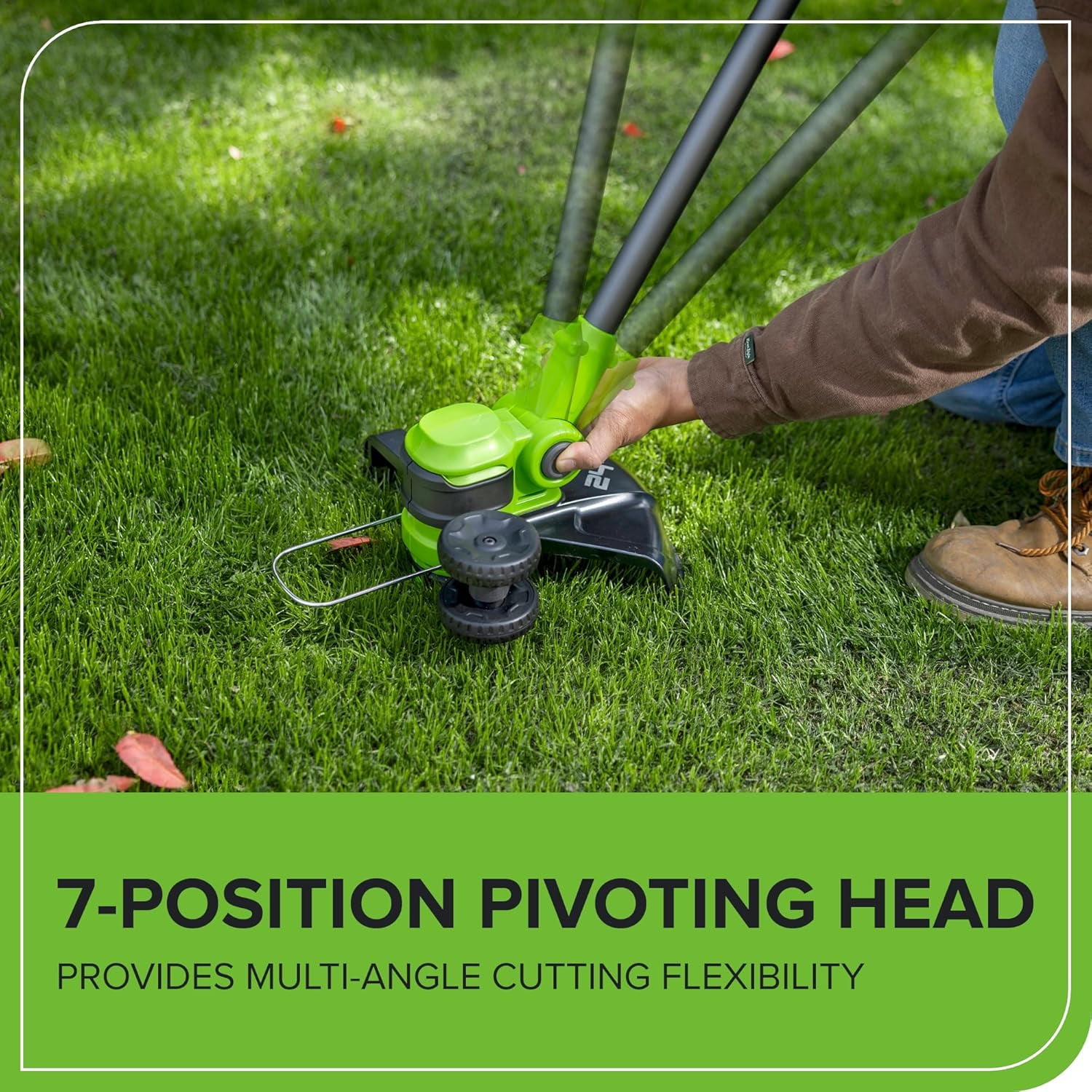 Greenworks 24V 12" BR String Trimmer/Edger Kit