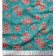 thumbnail image 1 of Soimoi Rayon Fabric Leaves & Rose Floral Fabric Prints By Yard 42 Inch Wide, 1 of 3
