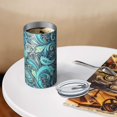 thumbnail image 3 of 20oz Coffee Tumblers Blue Paisley and Floral Pattern Stainless Steel Vacuum Insulated Travel Tumbler Coffee Cups Mug with Lid and Straw with Cleaning Brush for Cold & Hot Drinks, 3 of 5