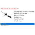 thumbnail image 2 of Front Right Strut Assembly - Compatible with 2014 - 2015 Kia Soul, 2 of 2