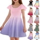 thumbnail image 1 of Teen Girls Dresses A-Line Dress Short Sleeves Soft Fabric Perfect for Casual and Party Wear ,Sie:120, 1 of 6