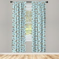 thumbnail image 3 of Ambesonne Dog Lover Curtains, Playful Golden Puppy, Pair of 28"x95", Multicolor, 3 of 5