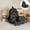 Black, variant on Backpack with Lunch Box, 3Pcs Set Bow Backpack, Kawaii Backpack with Cute Accessories, Casual Aesthetic Daypack Simple Laptop Bag, Nylon Aesthetic Daypack Bow Pattern Rucksack with Luch Bag