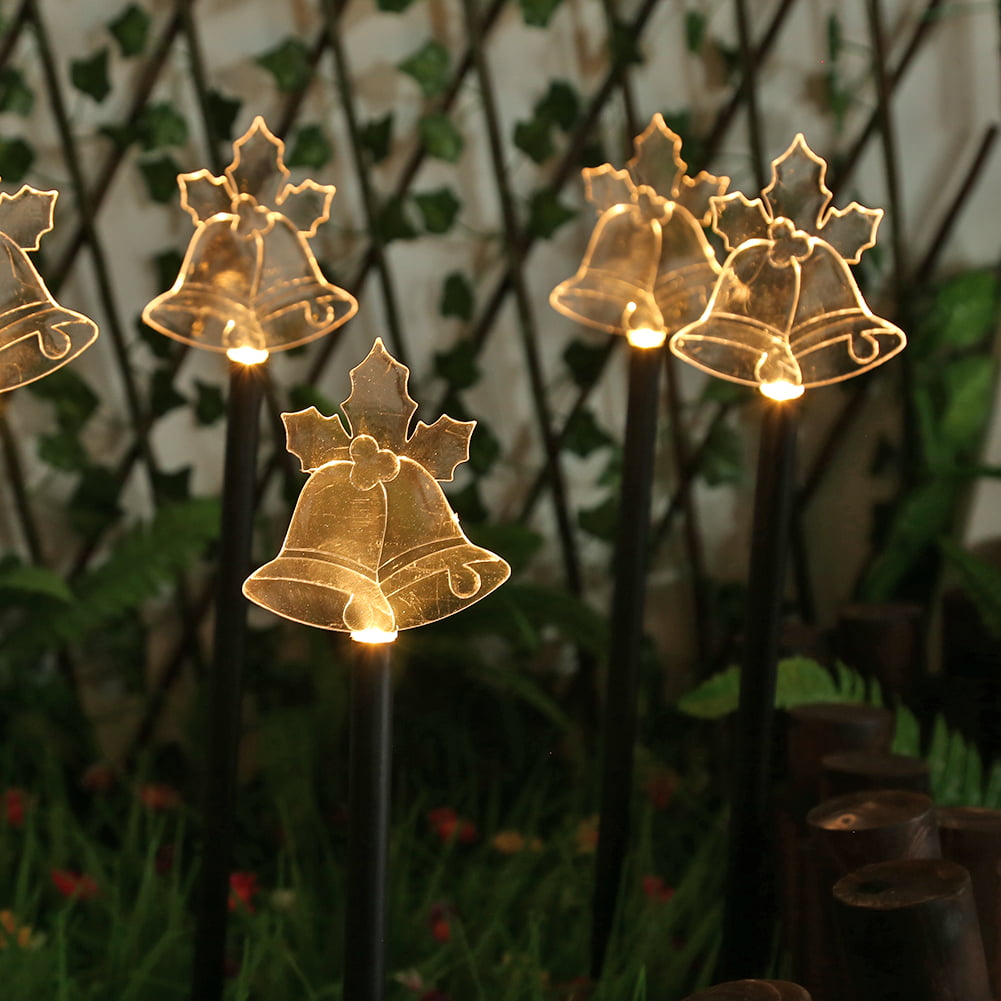 Details about   Solar Powered Bells String Fairy Lights Xmas Garden Outdoor Party Decor Lamp LED 
