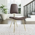 thumbnail image 5 of Ponder Antique Faux Leather Dining Side Chair in Brown, 5 of 5