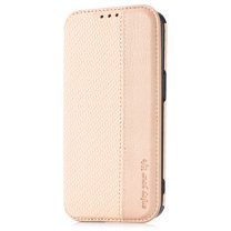 Dteck Flip Leather Wallet Case for iPhone 11 Pro Max Weave Pattern with Suction Cup Design Card Slots Kickstand Official Wallet Case For iPhone 11 Pro Max,Khaki