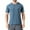 Blue, variant on Men's UPF 50+ Sun Protection Swim Shirts SPF UV Quick Dry Short Sleeve T-Shirts for Water Beach Rash Guard