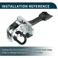 thumbnail image 6 of Unique Bargains Door Check Strap Stopper Limiter for BMW 3 Series E46 1997-2005 No.51218160959 Front Left Right Door Check Bracket Stop Door Checker Arm Assembly for BMW 3 Series Touring E46, 6 of 7