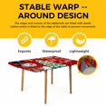 thumbnail image 4 of Red Snowman Christmas Table Cloths for 5 Foot Rectangle Tables, Xmas Tree Ball Snowflake Winter Patio Waterproof Elastic Fitted Tablecloths, Washable Rectangular Table Cover for Camping, 4 of 8