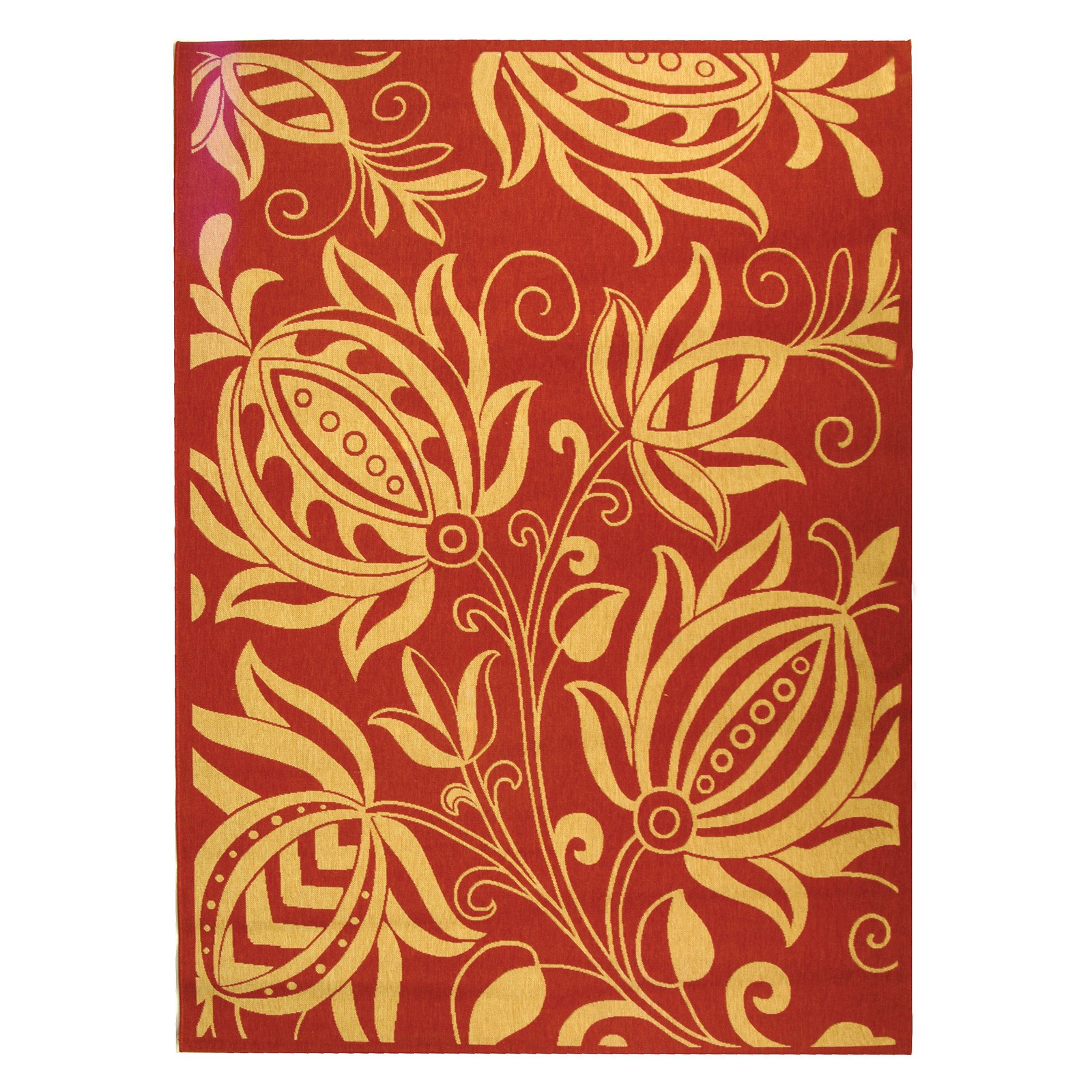 Safavieh Courtyard CY2961 Indoor/Outdoor Area Rug Red/Natural Walmart