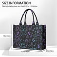 thumbnail image 3 of Large Capacity Tote Bag,Black Halloween Ghost Spider Pattern Handbag Fashion Luxury Tote Bag,15.7"x13"x 5.1" Inches,Laptop Compatible, 3 of 6