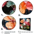 thumbnail image 3 of Designart "Coral Geraniums Garden Euphony I" Floral Floater Framed Wall Art Living Room, 3 of 7
