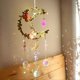 thumbnail image 2 of Amethyst Moon Crystal Suncatcher Window Hanging,Good Luck Charms, 2 of 5