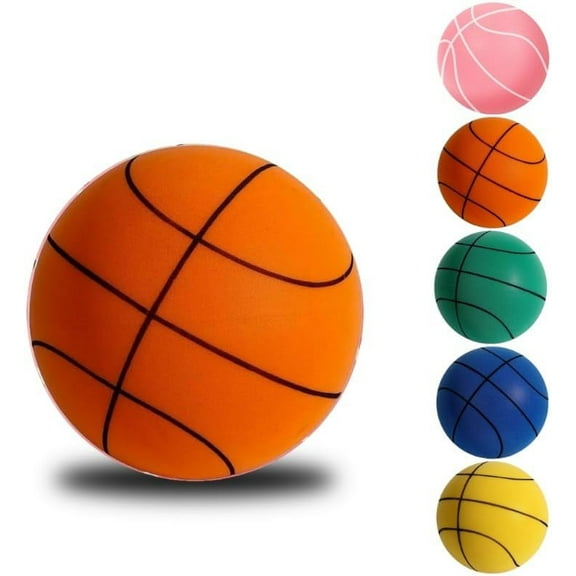 Silent Basketball, High Elastic Indoor Silent Basketball, Dribble Dream Silent Basketball, Foam Basketball Indoor Training Quiet Ball Gift for Youth Kids