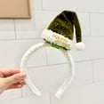 thumbnail image 4 of Decoraciones navideñas, adornos navideños, regalos de Navidad, diadema navideña, sombrero navideño, diadema, adorno para el cabello, accesorio para el cabello, diadema de terciopelo, 4 of 5