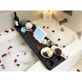 thumbnail image 7 of Polar Whale Bath Tray Spa Caddy Luxury Serving Snack Refreshment Platform Durable Foam Washable Waterproof Soap Shampoo Holder Cup Holders Multiple Compartments Fits Bathtubs Up To 36 Inches Wide, 7 of 7