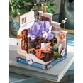 thumbnail image 6 of Rolife DIY Miniature House Wood Kit Sea Holiday Restaurant Home Desk Bookshelf Decoration Birthday Gifts for Adult Boys & Girls, 6 of 7