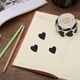 thumbnail image 4 of Etiquetas de corazón de vinilo autoadhesivas Uxcell de 1 pulgada para tienda, hogar y oficina, 500 piezas, negro, 4 of 6