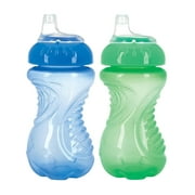 Nuby Easy Grip Spout Cup 2-Pack (10 oz.) Color: blue/green Size: one size