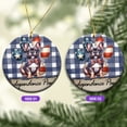thumbnail image 2 of Patriotic French Bulldog 4th of July Independence Paws Ceramic Round Ornament Dog Lover Gifts Home Tree Decor - 02010, 2 of 5