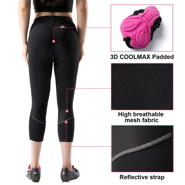 Santic Cuissard de cyclisme rembourré 4D pour femme, 1-Noir Santic Cuissard de cyclisme rembourré 4D pour femme, 1-Noir