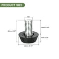 thumbnail image 2 of Niveladores de muebles ajustables, paquete de 12, tornillo de nivelación para muebles M8x15mm con rosca para mesa, silla, 2 of 7