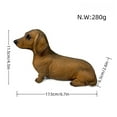 thumbnail image 2 of JGJJUGN Sausage Dog Statue Cute Resin Decorative Figure Home Office Decor Collectible Animal Ornament Realistic Dachshund Decoration, 2 of 4