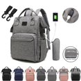 thumbnail image 2 of Mochila para pañales, bolsa de gran capacidad para mamá, bolsa de pañales de viaje al aire libre impermeable multifunción para mamá y bebé para el cuidado del bebé Tan Jianjun  unisex, 2 of 2