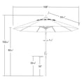 thumbnail image 3 of California Umbrella 9' Patio Umbrella in White, 3 of 4