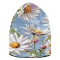 thumbnail image 2 of BZSMCE Winter Beanie Hats Warm Cozy Cap Daisy Daydreams Pattern, 2 of 7