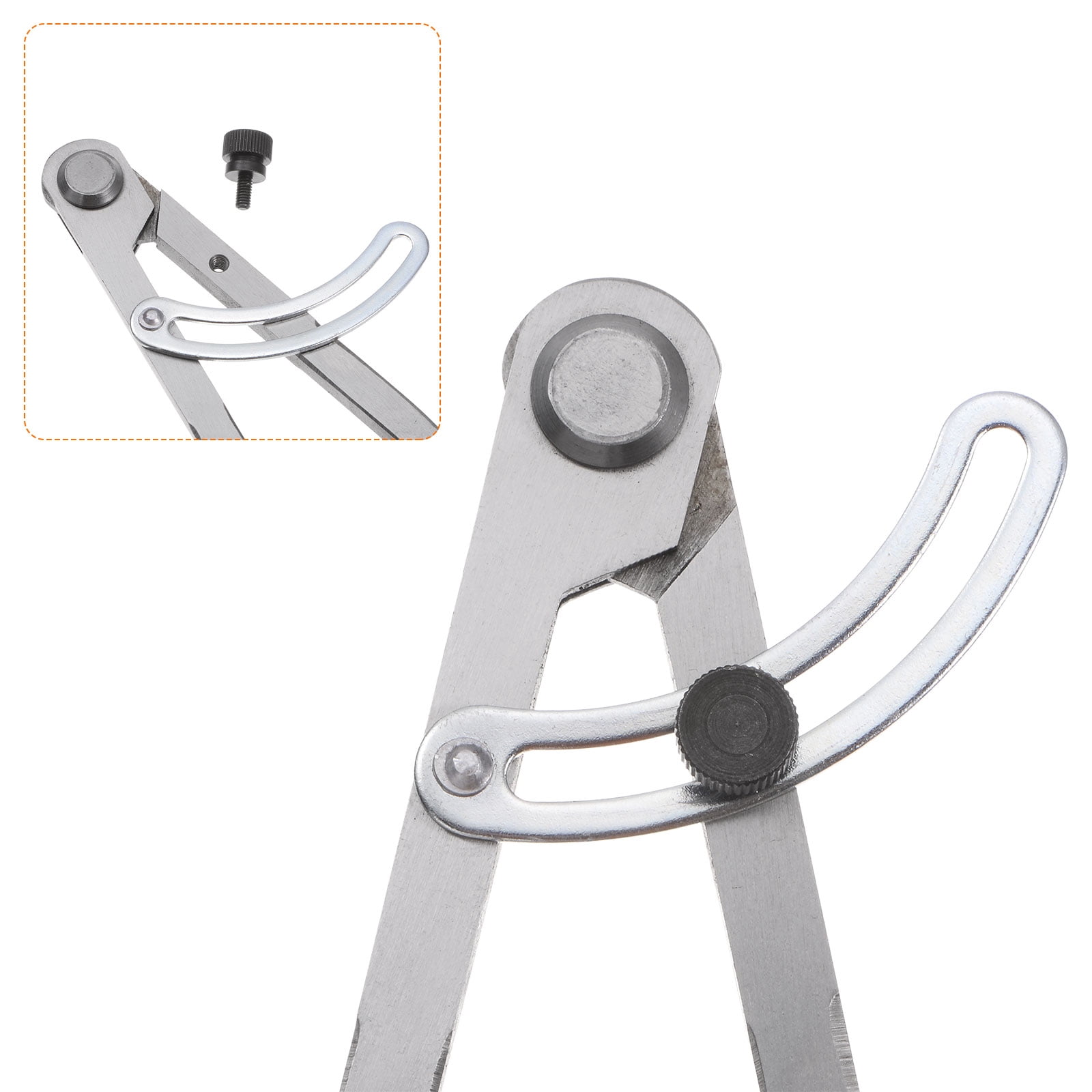 Uxcell Wing Divider Compass 16 Inch 400mm Adjustable Lockable Compass for Geometry Drawing
