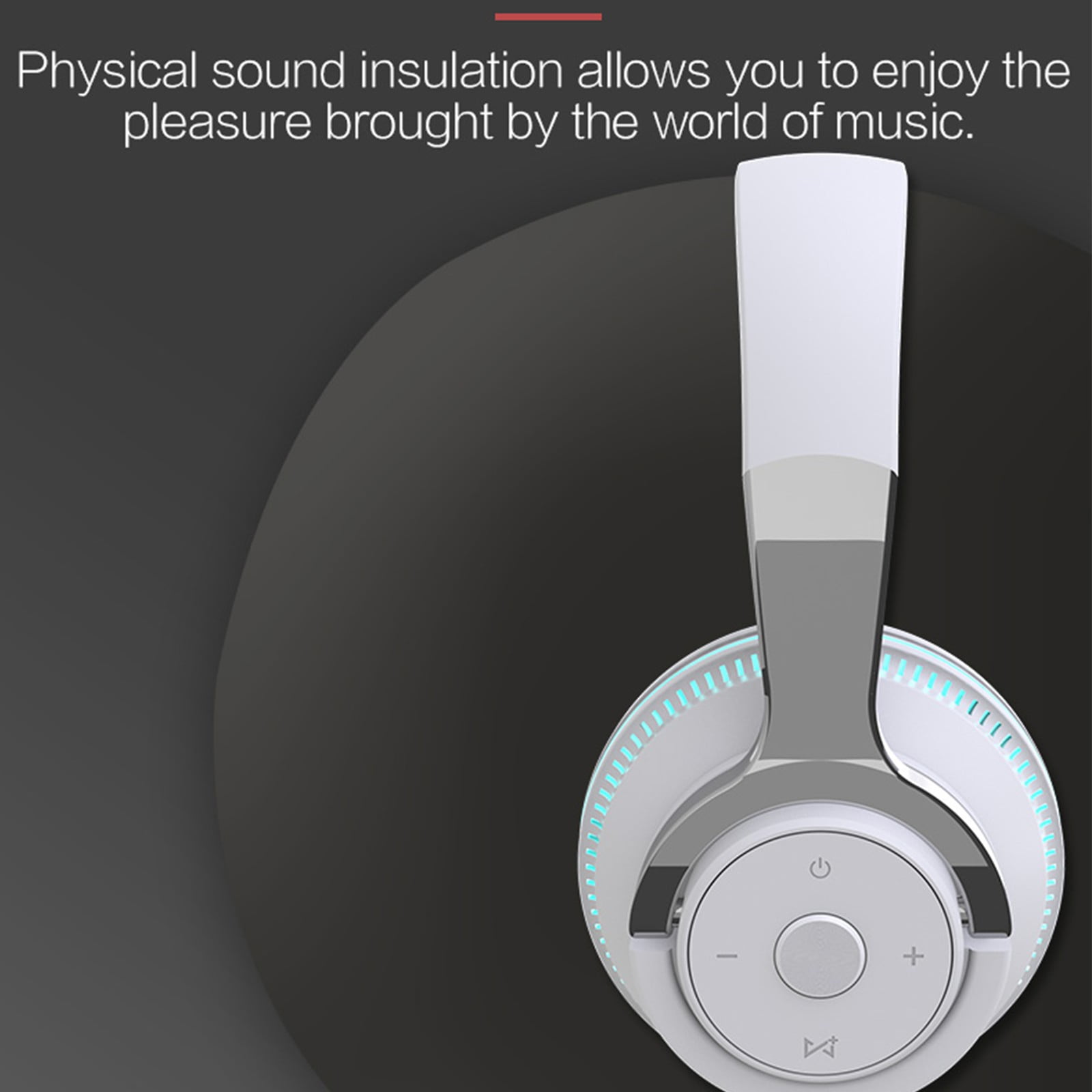 Bluetooth Headphones Over Ear, 80 Hrs Playtime Wireless Headphones with ENC Mic, Deep Bass EQ, Foldable Comfort for Travel, Gym & Commuting, Stocking Stuffers,White
