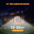 thumbnail image 4 of Luces solares Luces de seguridad con sensor de movimiento solar para exteriores con 3 modos Luz de pared LED con energía solar gran angular de 120 ° BANYUO Hogar, 4 of 5
