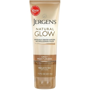 3 Pack - Jergens Natural Glow Daily Moisturizer Revitalizing Medium/Tan Skin Tones 7.50 oz