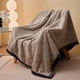 thumbnail image 4 of Manta de forro polar Sofá cama de poliéster Sherpa suave funda para el sofá para invierno y viajes, 4 of 6