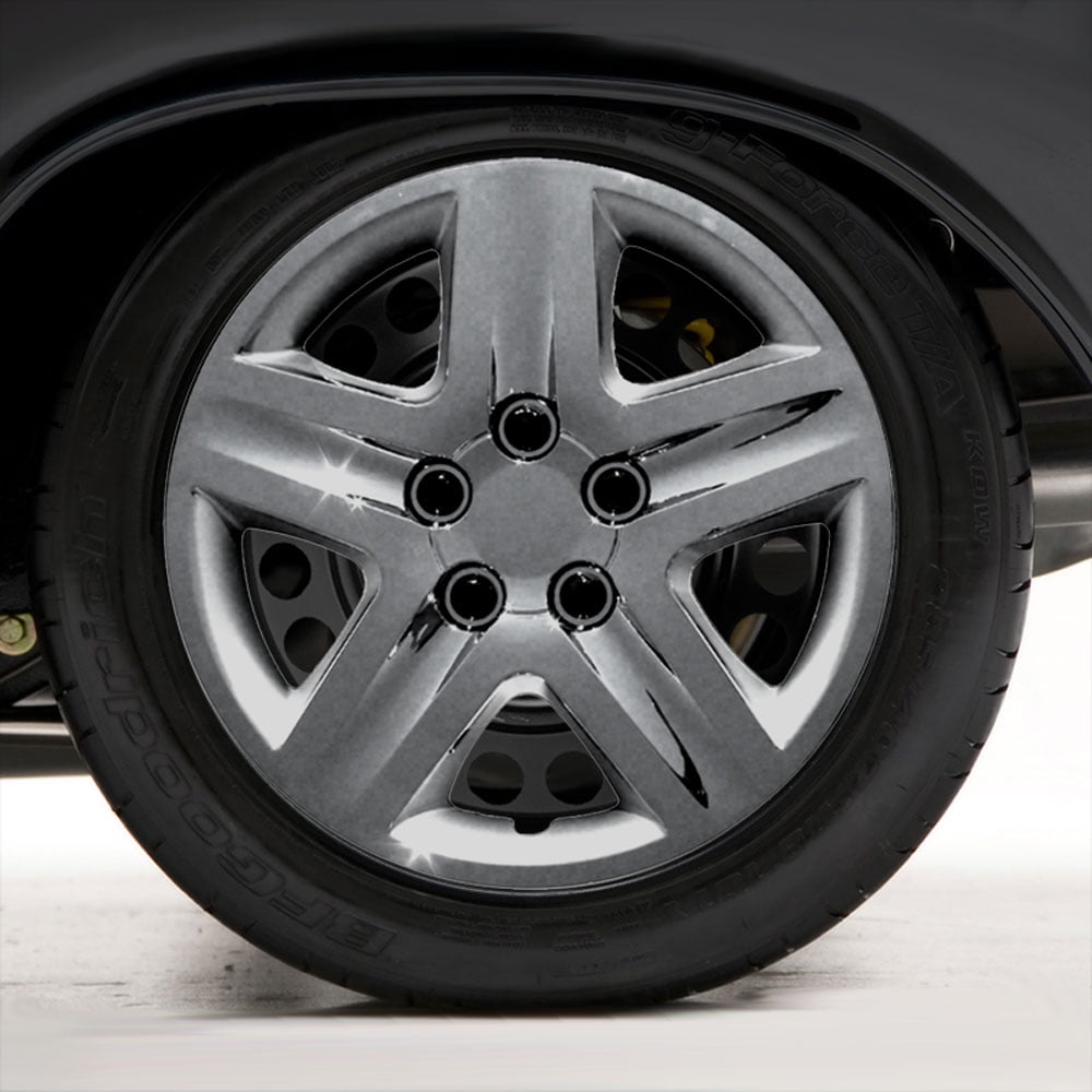 Set of Four 16" Chrome Hubcap Wheel Covers for 20062011 Chevy Impala (Pushon)