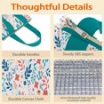 thumbnail image 4 of Pioneer Flower Floral Print Pattern Insulated Lunch Bag for Women & Adults,Large Portable Soft Cooler Lunch Bag,Thermal Food Storage Tote with Pearl Cotton,8.66L,8.75x5.75x9.5 Inch, 4 of 6