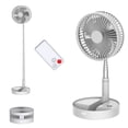 thumbnail image 1 of UN UNITEDTIME Ventilador y mesa, ventilador de circulación de aire, ventilador de viaje portátil, altura ajustable, ventilador plegable con temporizador de control remoto, 4 ajustes de velocidad, 1 of 5