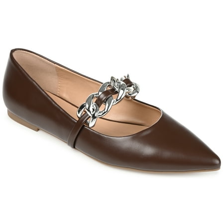 

Journee Collection Womens Metinaa Ballet Pointed Toe Slip On Flats