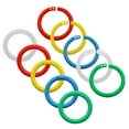 thumbnail image 1 of 100 Pcs Plastic Binder Rings Plastic Loose Leaf Rings Multi-Color Book Rings Flexible for Cards, Document Stack School Home, or Office Use, 1 of 5