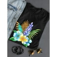 thumbnail image 3 of Watercolor Gold Flower T-Shirt Women -Image by Shutterstock, Female Small, 3 of 4