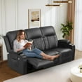 thumbnail image 6 of LOBERFVE Recliner Couch, 3 Seater Sofa with Cup Holders for Living Room, 6 of 6
